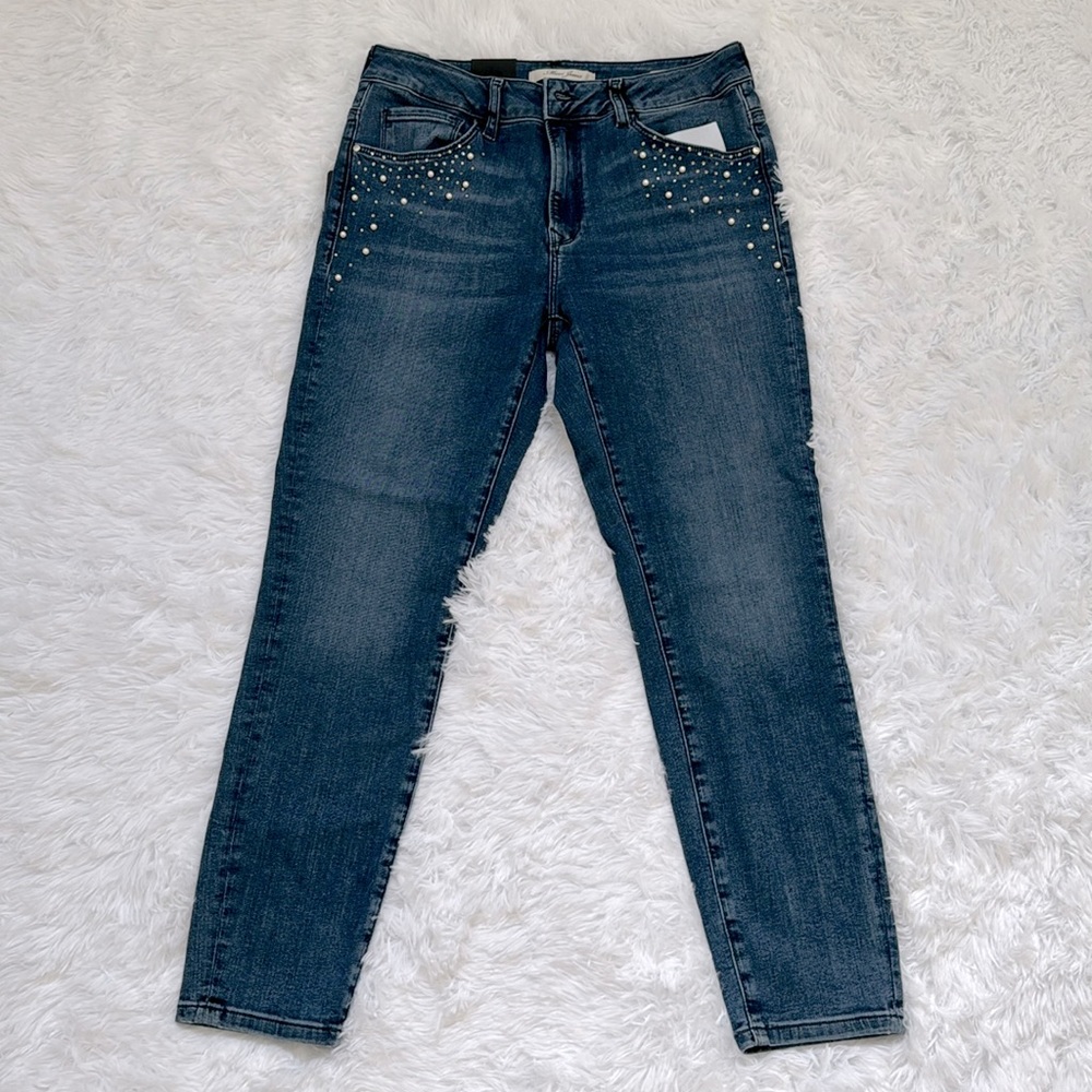 NWT- Mavi Tess High-Rise Skinny Blue with beads Jeans size W29-L37
